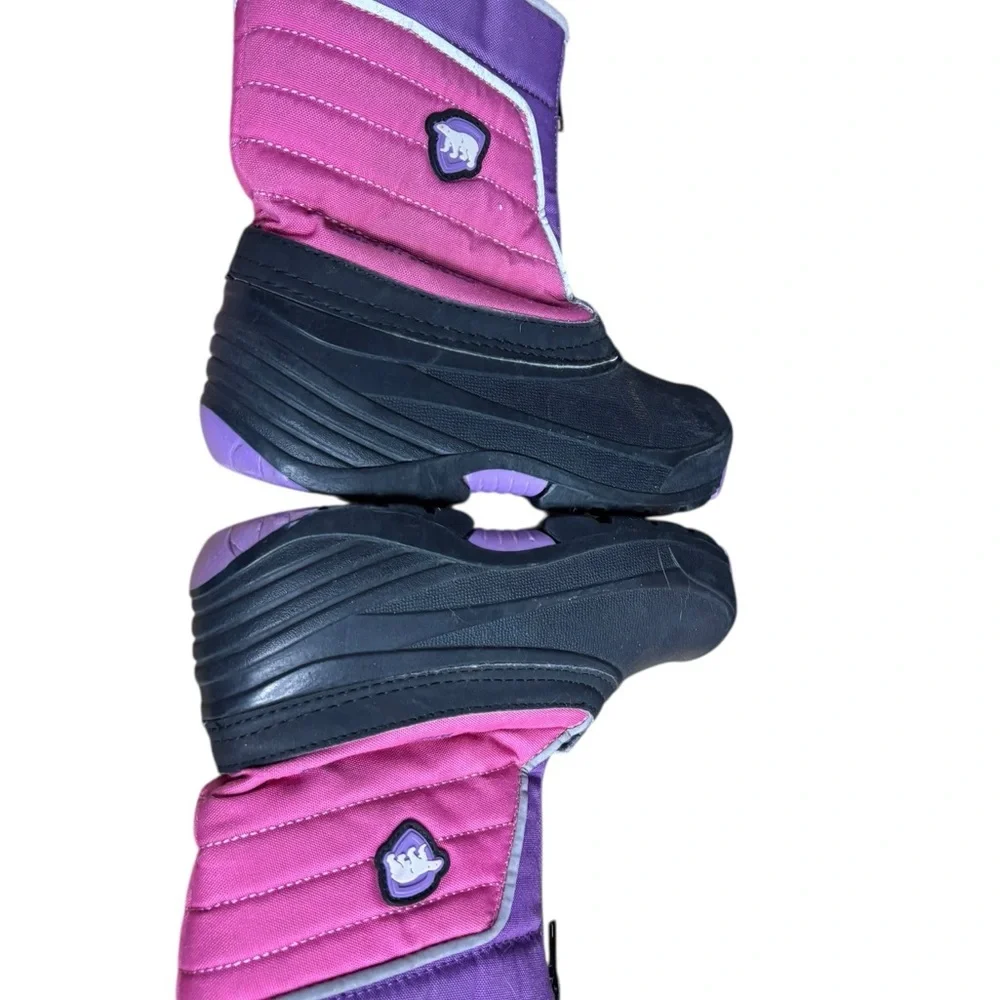 Arctic Shield Kids Insulated Winter Snow Boots – Sz 13 (Purple & Pink)